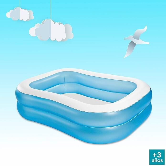 Intex Piscina hinchable familiar (L x An x Al: 203 x 152 x 48 cm, 540 l, Azul) | BAUHAUS