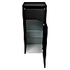 Camargue Curve Midischrank (B x T x H: 40,2 x 32,7 x 98,4 cm, Schwarz, DIN Anschlag: Rechts) | BAUHAUS