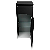 Camargue Curve Midischrank (B x T x H: 40,2 x 32,7 x 98,4 cm, Schwarz, DIN Anschlag: Rechts) | BAUHAUS