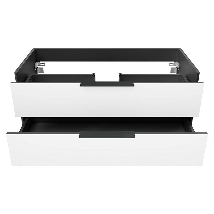 Camargue Marea Waschtischunterschrank (117 x 38,5 x 48 cm, Anthrazit/Weiß) | BAUHAUS