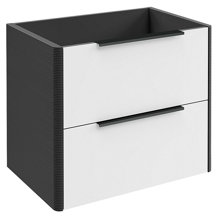 Camargue Marea Waschtischunterschrank (57,2 x 38,5 x 48 cm, Anthrazit/Weiß) | BAUHAUS