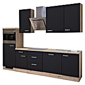Flex-Well Turin Küchenzeile Typ 5 (Breite: 280 cm, Anthrazit, Mit Elektrogeräten) | BAUHAUS