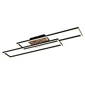 Globo LED stropna svjetiljka Dakari  (30 W, D x Š x V: 800 x 600 x 80 mm, Crna, smeđa, Topla bijela) | BAUHAUS