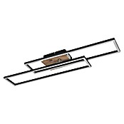 Globo LED stropna svjetiljka Dakari  (30 W, D x Š x V: 800 x 600 x 80 mm, Crna, smeđa, Topla bijela) | BAUHAUS