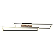 Globo LED stropna svjetiljka Dakari  (30 W, D x Š x V: 800 x 600 x 80 mm, Crna, smeđa, Topla bijela) | BAUHAUS