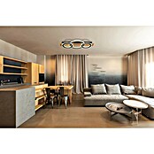 Globo LED stropna svjetiljka Jayden  (50 W, D x Š x V: 730 x 350 x 70 mm, Crna, smeđa, Topla bijela) | BAUHAUS