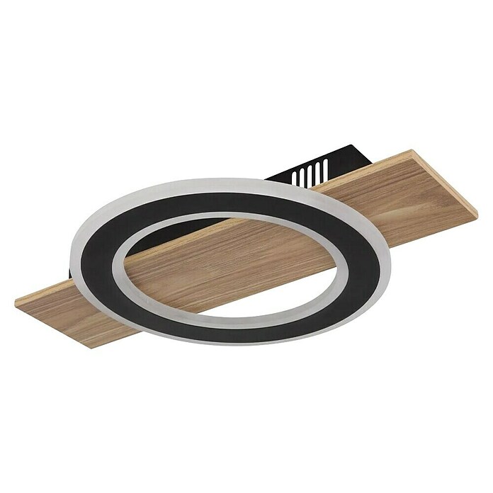 Globo LED stropna svjetiljka Jayden  (18 W, D x Š x V: 440 x 290 x 52 mm, Crna, smeđa, Topla bijela) | BAUHAUS