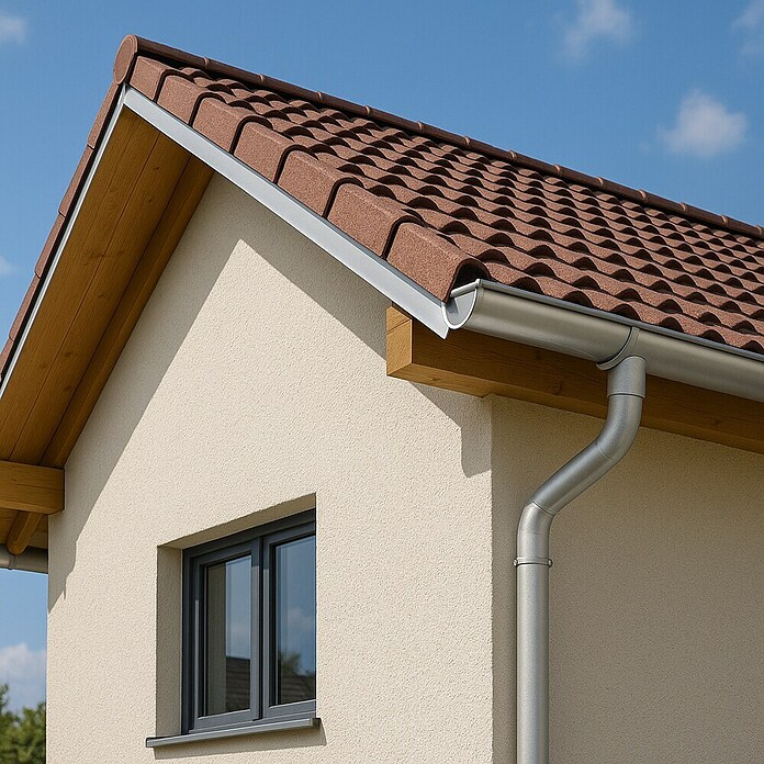 Dakota Canalón G-125 (Largo: 2 m, PVC, Blanco)