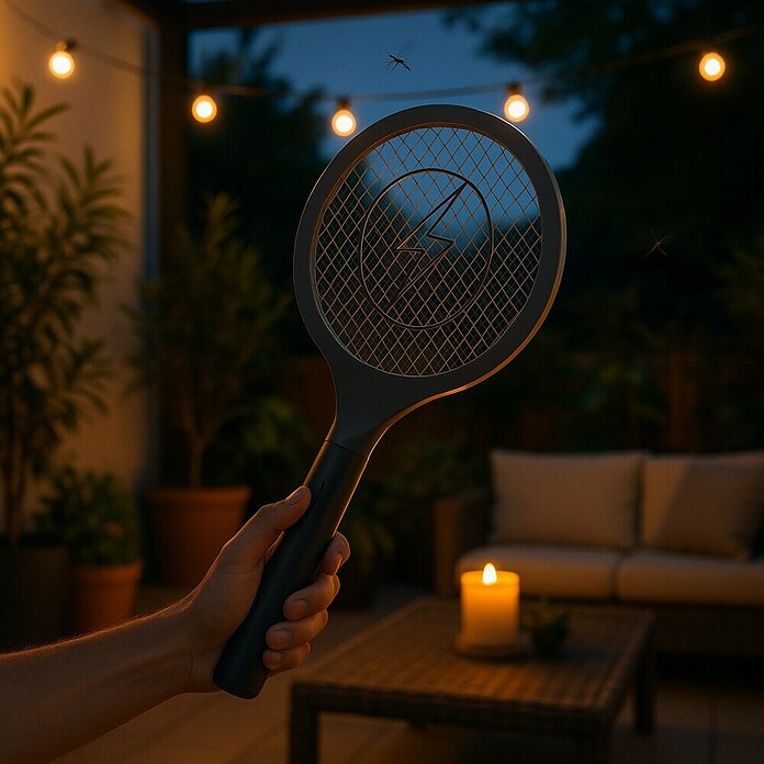 Matainsectos eléctrico raqueta (Funciona con pilas) | BAUHAUS