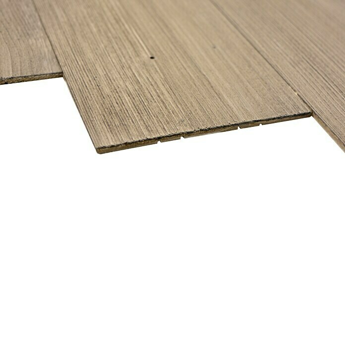 Holzpaneele (Kiefer, 90 x 12,8 cm, Rock Grey, Selbstklebend)