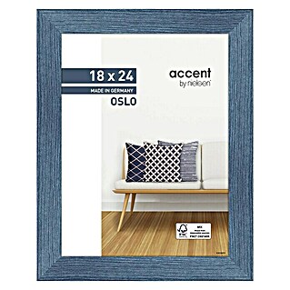 Accent Holzrahmen Oslo (18 x 24 cm, Blau)