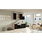 Flex-Well Turin Küchenzeile Typ 1 (Breite: 220 cm, Höhe: 234 cm, Anthrazit, Mit Elektrogeräten) | BAUHAUS