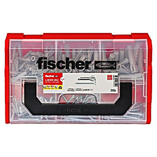 Fischer SX Schrauben- & Dübel-Set FIXtainer (Gesamtumfang: 210 -tlg.)