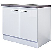 Flex-Well Rom  Spülenunterschrank (B x T x H: 100 x 60 x 86 cm, Weiß) | BAUHAUS