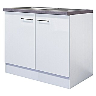 Flex-Well Rom  Spülenunterschrank (60 x 100 x 86 cm, Weiß)