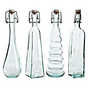 Botella decorativa Cristal (Vidrio reciclado, Transparente)