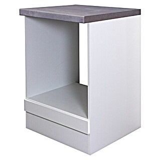 Flex-Well Rom  Herdumbauschrank (B x T x H: 60 x 60 x 86 cm, Weiß)