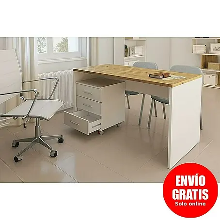 Meka Block  Mesa de escritorio K-695 con cajonera K-906