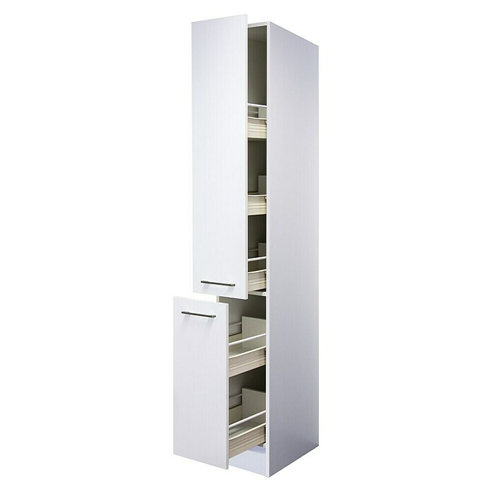 Flex-Well Rom  Apotheker-Hochschrank (57 x 30 x 200 cm, Weiß) | BAUHAUS