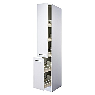 Flex-Well Rom  Apotheker-Hochschrank (57 x 30 x 200 cm, Weiß)