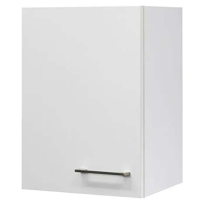 Flex-Well Rom  Küchen-Hängeschrank - 32 x 40 x 54,8 cm, Weiß - Ein weißer Hängeschrank mit einem schlichten, modernen Griff. Ideal für Küche oder Bad.