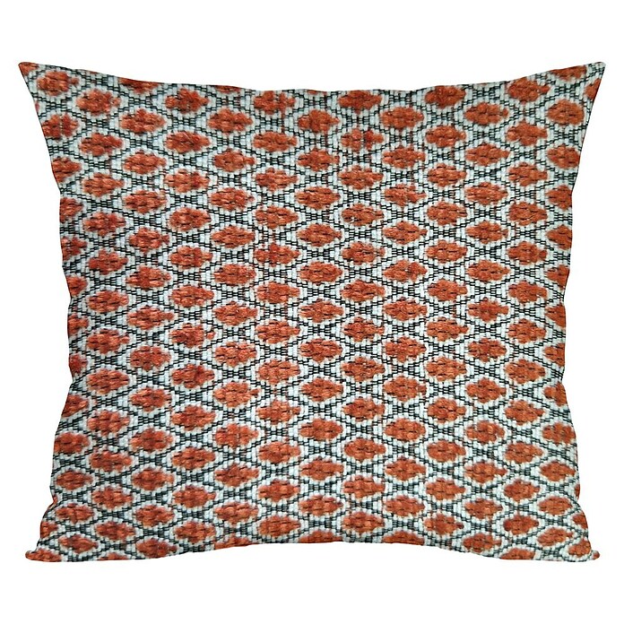 Cojín Sello (Teja, 45 x 45 cm, 56% poliéster y 44% acrílico, 1 ud.) | BAUHAUS