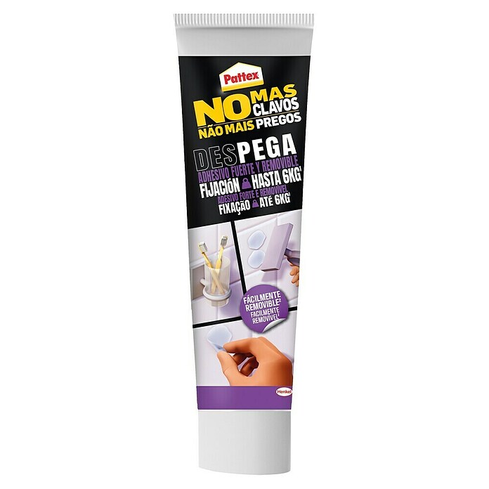Pattex Adhesivo para montaje No más clavos Pega y Despega (44 g, Tubo) | BAUHAUS