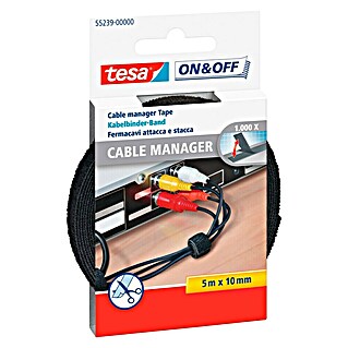 Tesa ON & OFF Klett-Kabelbinder (5 m)