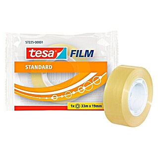 Tesa Film adhesivo Film Transparente (33 m x 19 mm, Transparente)