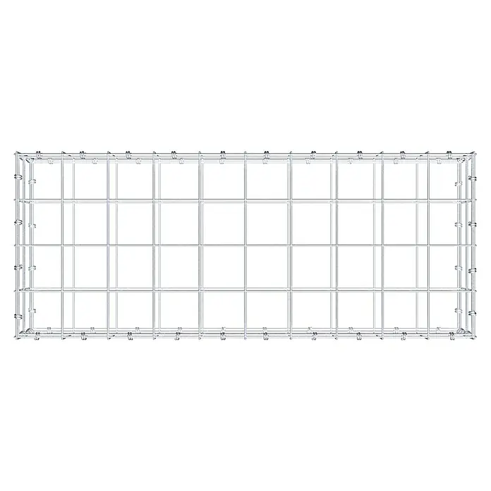 Gabiona Gabione - 100 x 40 x 20 cm, Maschenbreite: 10 cm, Maschenhöhe: 10 cm - Drahtgitterbox: Eine stabile und vielseitige Lösung für Lagerung und Transport. Ideal für verschiedene Anwendungen.