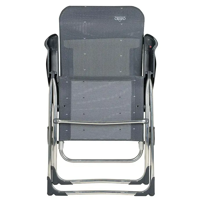 Crespo Campingstuhl - Aluminium, Textilene, Anthrazit, B x T x H: 64 x 64 x 115 cm - Ein komfortabler Crespo Campingstuhl mit Aluminiumrahmen und strapazierfähigem Stoffbezug für entspannte Stunden im Freien.