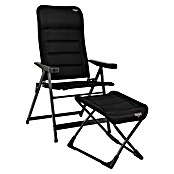 Crespo Campingstuhl Air-Deluxe (Aluminium, Rückenlehne verstellbar, Schwarz, B x T x H: 69 x 74 x 120 cm) | BAUHAUS