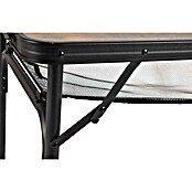 Bo-Camp Mesa de camping Industrial (L x An x Al: 120 x 60 x 70 cm, Aluminio/MDF, Marrón/Negro) | BAUHAUS