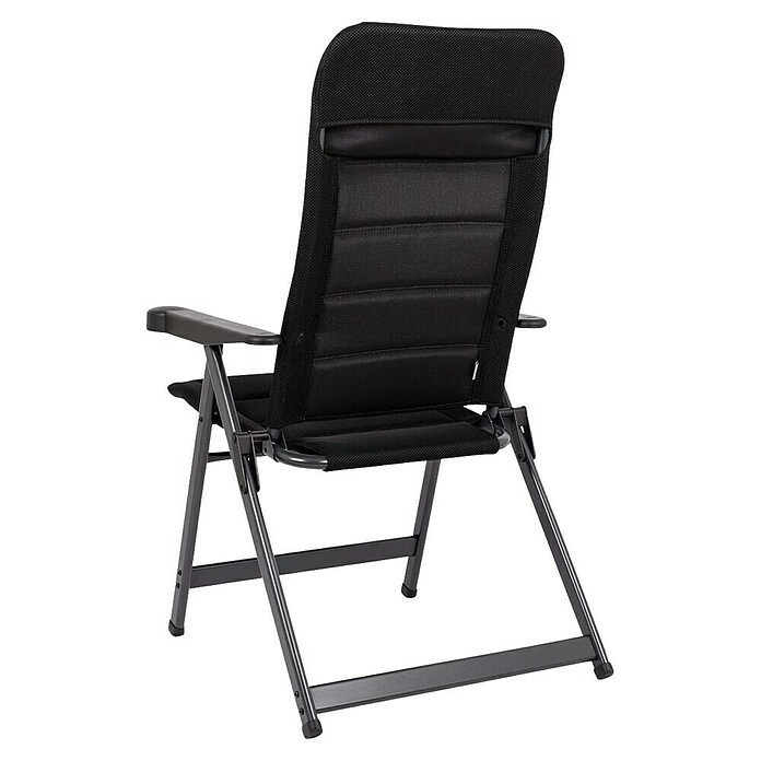 Crespo Campingstuhl Air-Deluxe (Aluminium, Rückenlehne verstellbar, Schwarz, B x T x H: 69 x 74 x 120 cm) | BAUHAUS
