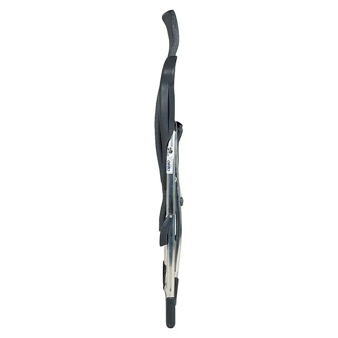 Crespo Campingstuhl - Aluminium, Textilene, Anthrazit, B x T x H: 64 x 64 x 115 cm - Ein Crespo-Campingstuhl mit einem silbernen Rahmen und einer schwarzen, gepolsterten Rückenlehne, ideal für Komfort im Freien.