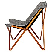 Bo-Camp Silla de camping Bloomsbury (An x Pr x Al: 75 x 87 x 96 cm, Gris/Marrón) | BAUHAUS