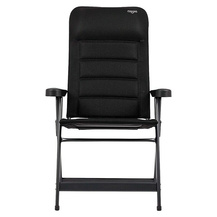 Crespo Campingstuhl Air-Deluxe (Aluminium, Rückenlehne verstellbar, Schwarz, B x T x H: 69 x 74 x 120 cm) | BAUHAUS