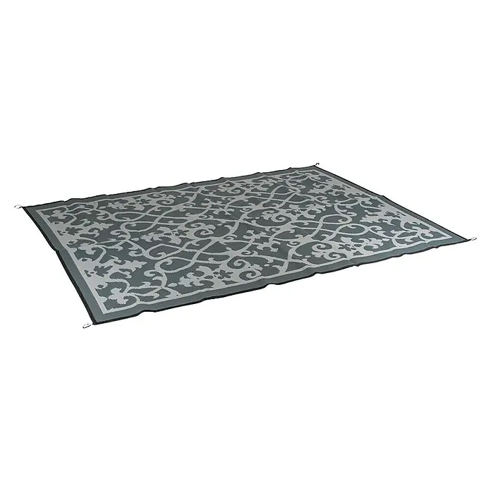 Bo-Camp Outdoor-Teppich Flaxton - Champagner, 270 x 200 cm - Dekorativer Outdoor-Teppich mit grauem Muster. Der Teppich ist wetterfest und ein Hingucker für Terrasse oder Garten.