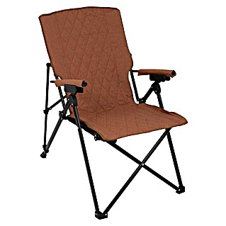 Bo-Camp Silla de camping Stanwix (Naranja, Acero/Textil, An x Pr x Al: 84 x 61 x 98 cm)