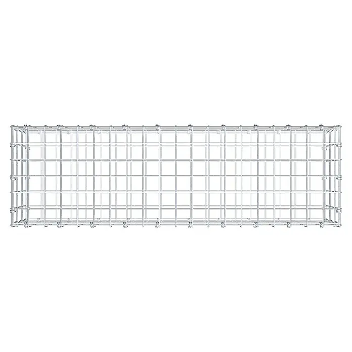 Gabiona Gabione - 100 x 30 x 30 cm, Maschenbreite: 5 cm, Maschenhöhe: 10 cm - Ein Gabionenkäfig aus verzinktem Drahtgeflecht, ideal für den Garten- und Landschaftsbau, bietet eine robuste und langlebige Lösung.