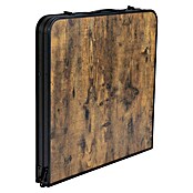 Bo-Camp Mesa de camping Industrial (L x An x Al: 120 x 60 x 70 cm, Aluminio/MDF, Marrón/Negro) | BAUHAUS