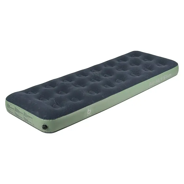 Bo-Camp Luftbett Air-XL - L x B x H: 200 x 70 x 23 cm, Grün/Schwarz - Eine Luftmatratze Air-XL1 Slim von Bezamp, ideal für Camping und Outdoor-Aktivitäten. Die Matratze bietet hohen Komfort und ist leicht zu transportieren.