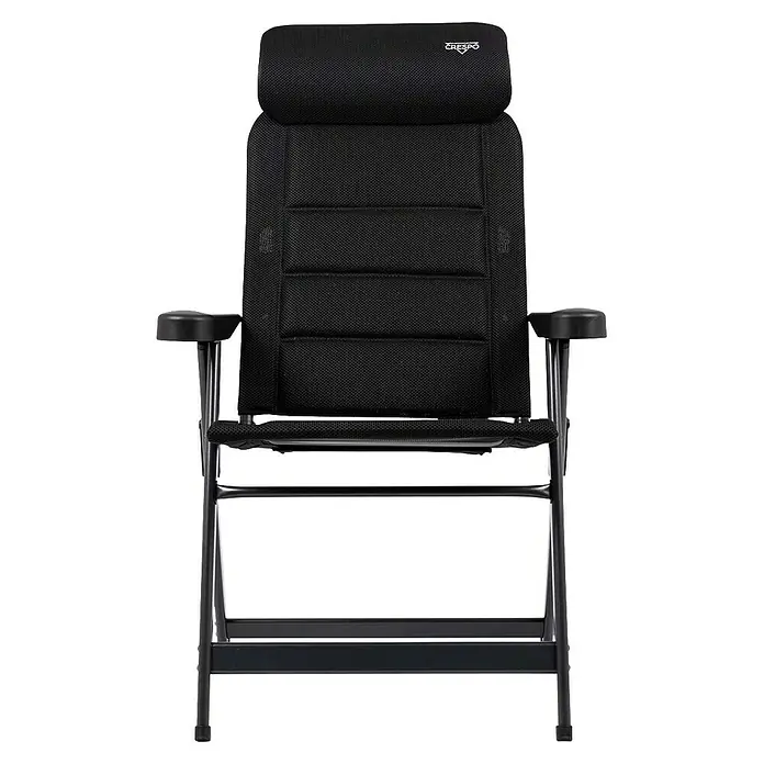 Crespo Campingstuhl Air-Deluxe M - B x T x H: 69 x 74 x 119 cm, Schwarz, Aluminium, Meshgewebe - Der Crespo Campingstuhl AL-213 ist ein bequemer, hochwertiger Stuhl für Campingausflüge und andere Outdoor-Aktivitäten.