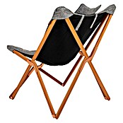 Bo-Camp Silla de camping Bloomsbury (An x Pr x Al: 75 x 87 x 96 cm, Gris/Marrón) | BAUHAUS