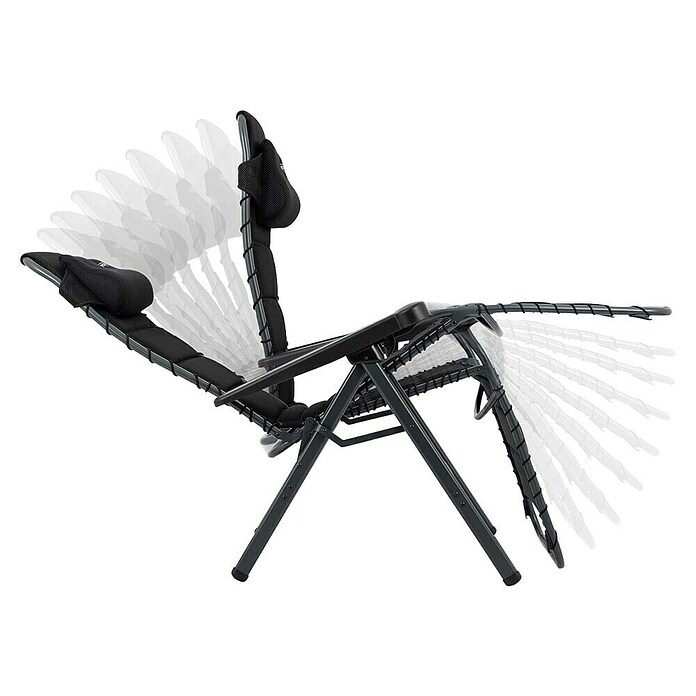 Crespo Sillón relax Air Deluxe II (L x An x Al: 78 x 71 x 119 cm, Negro) | BAUHAUS