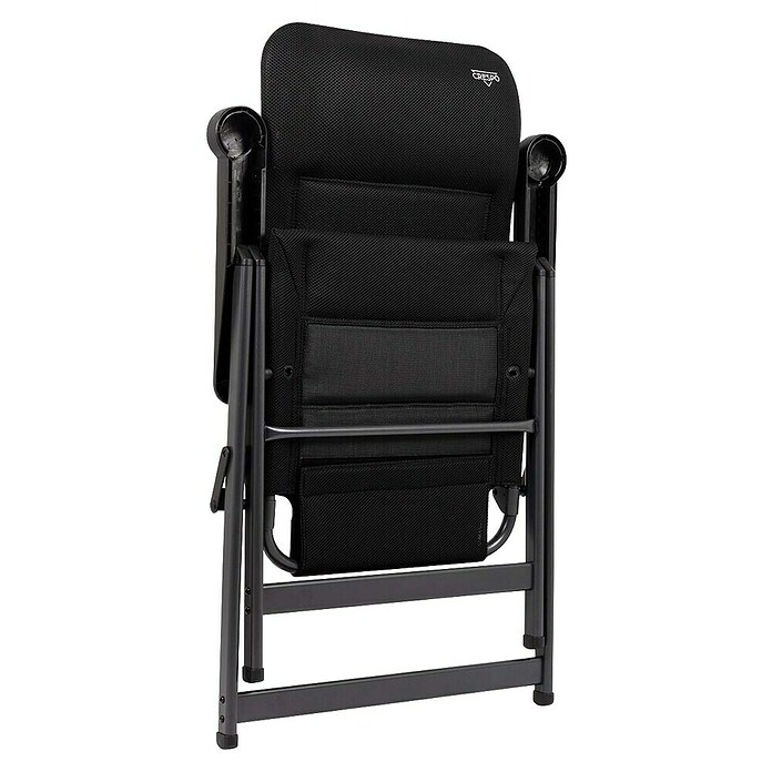 Crespo Campingstuhl Air-Deluxe (Aluminium, Rückenlehne verstellbar, Schwarz, B x T x H: 69 x 74 x 120 cm) | BAUHAUS