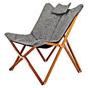 Bo-Camp Silla de camping Bloomsbury (An x Pr x Al: 75 x 87 x 96 cm, Gris/Marrón) | BAUHAUS