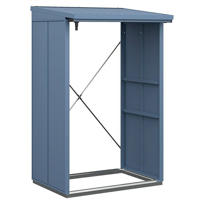 EcoStar Kaminholzregal Elegant-V Typ 1 (Metall, Taubenblau) | BAUHAUS