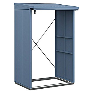EcoStar Kaminholzregal Elegant-V Typ 1 (Metall, Taubenblau)