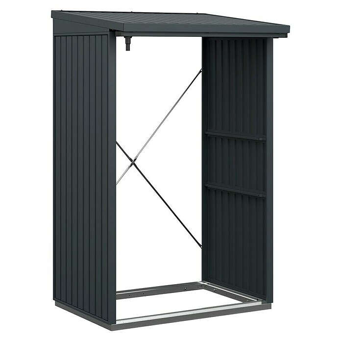 EcoStar Kaminholzregal Trend-V Typ 1 (Metall, Anthrazitgrau) | BAUHAUS